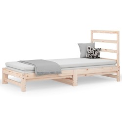  Lit coulissant sans matelas 2x(90x190) cm alsavelo 