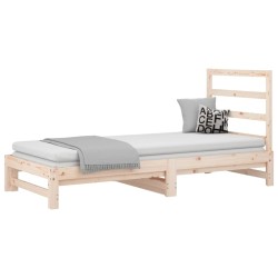  Lit coulissant sans matelas 2x(90x190) cm alsavelo 