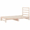  Lit coulissant sans matelas 2x(90x190) cm alsavelo 
