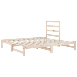  Lit coulissant sans matelas 2x(90x190) cm alsavelo 