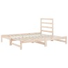  Lit coulissant sans matelas 2x(90x190) cm alsavelo 