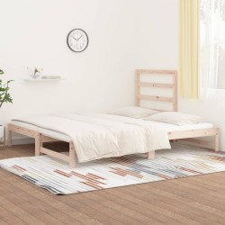  Lit coulissant sans matelas 2x(90x190) cm alsavelo 