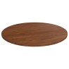  Dessus de table rond Marron foncé Ø90x1,5cm Chêne massif traité alsavelo 