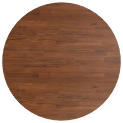  Dessus de table rond Marron foncé Ø90x1,5cm Chêne massif traité alsavelo 
