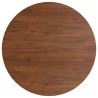  Dessus de table rond Marron foncé Ø90x1,5cm Chêne massif traité alsavelo 