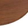  Dessus de table rond Marron foncé Ø90x1,5cm Chêne massif traité alsavelo 
