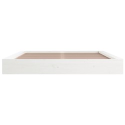  Cadre de lit sans matelas blanc 140x200 cm bois massif alsavelo 