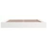  Cadre de lit sans matelas blanc 140x200 cm bois massif alsavelo 