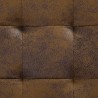  Pouf de rangement 87,5 cm Marron Similicuir daim alsavelo 