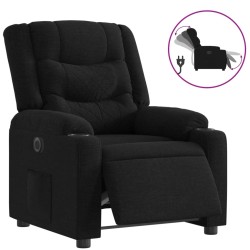 Fauteuil inclinable électrique Noir Tissu alsavelo 
