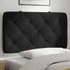  Coussin de tête de lit noir 90 cm velours alsavelo 