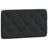  Coussin de tête de lit noir 90 cm velours alsavelo 