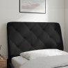  Coussin de tête de lit noir 90 cm velours alsavelo 