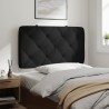  Coussin de tête de lit noir 90 cm velours alsavelo 