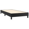  Sommier à lattes de lit avec matelas Noir 90x190 cm Similicuir alsavelo 