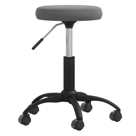  Chaise de salle à manger Gris foncé Velours alsavelo 