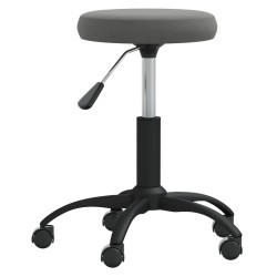  Chaise de salle à manger Gris foncé Velours alsavelo 