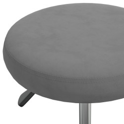  Chaise de salle à manger Gris foncé Velours alsavelo 