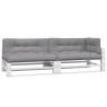  Coussins de palette 5 pcs gris tissu alsavelo 