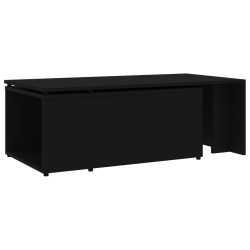 Table basse Noir 150x50x35 cm Bois d'ingénierie alsavelo 