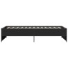  Cadre de lit sans matelas noir 90x190 cm alsavelo 