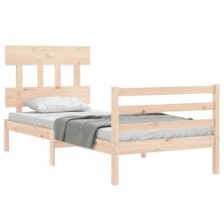  Cadre de lit sans matelas bois massif alsavelo 