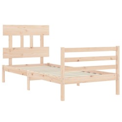 Cadre de lit sans matelas bois massif alsavelo 