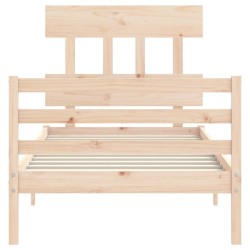  Cadre de lit sans matelas bois massif alsavelo 