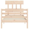  Cadre de lit sans matelas bois massif alsavelo 