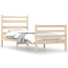  Cadre de lit sans matelas bois de pin massif 90x200 cm alsavelo 