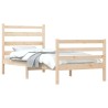  Cadre de lit sans matelas bois de pin massif 90x200 cm alsavelo 