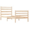  Cadre de lit sans matelas bois de pin massif 90x200 cm alsavelo 