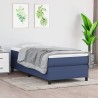  Cadre de lit sans matelas bleu 90x190 cm tissu alsavelo 