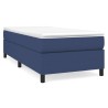  Cadre de lit sans matelas bleu 90x190 cm tissu alsavelo 