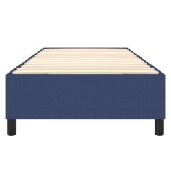  Cadre de lit sans matelas bleu 90x190 cm tissu alsavelo 