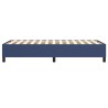  Cadre de lit sans matelas bleu 90x190 cm tissu alsavelo 