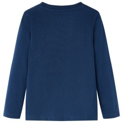 T-shirt enfants à manches longues bleu marine 128 alsavelo 