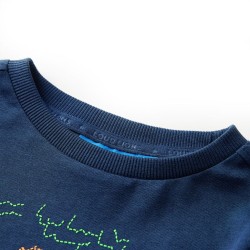 T-shirt enfants à manches longues bleu marine 128 alsavelo 