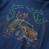 T-shirt enfants à manches longues bleu marine 128 alsavelo 