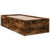  Cadre de lit sans matelas chêne fumé 90x190 cm alsavelo 