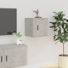  Meubles TV muraux 2 pcs Gris béton 40x34,5x40 cm alsavelo 