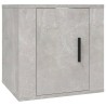  Meubles TV muraux 2 pcs Gris béton 40x34,5x40 cm alsavelo 