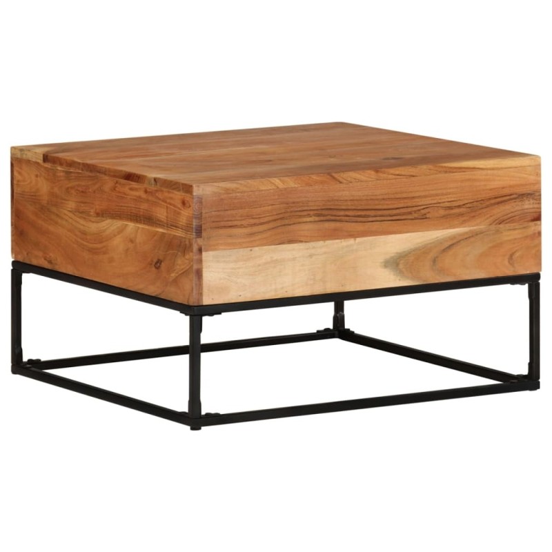 Table basse 68x68x41 cm Bois d'acacia solide Table basse 68x68x41 cm Bois d'acacia solide