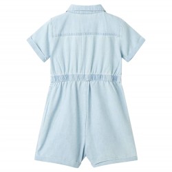 Combinaison enfants avec manches courtes bleu doux 128 alsavelo 