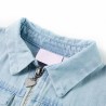 Combinaison enfants avec manches courtes bleu doux 128 alsavelo 