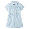 Combinaison enfants avec manches courtes bleu doux 128 alsavelo 