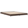 Cadre de lit sans matelas chêne marron 120x200 cm 