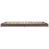 Cadre de lit sans matelas chêne marron 120x200 cm 