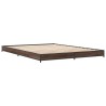 Cadre de lit sans matelas chêne marron 120x200 cm 