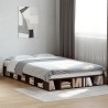 Cadre de lit sans matelas chêne marron 140x190 cm 